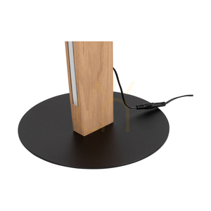 Stehlampe „Dubai“, geölte Eiche/Schwarz, 1xLED 33 W, Ø 30 cm small 2