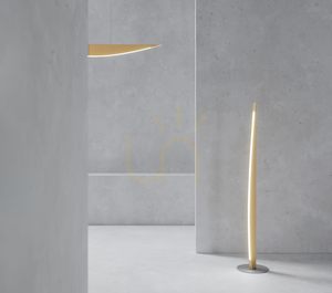 Dubai Pendelleuchte, geölte Eiche/mattes Nickel, 1xLED 23 W, nach oben und unten strahlend, 117 cm small 2