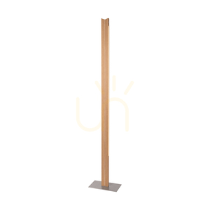 Doppel-Stehlampe, geölte Eiche/mattes Nickel, 2xLED 36 W, 27 cm small 1