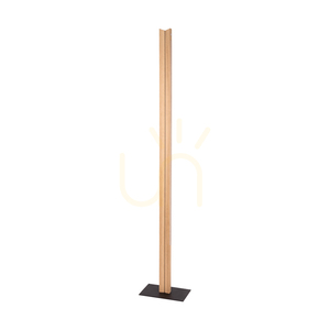 Brinova TWIN LED-Stehleuchte 36 W, geölte Eiche und Schwarz, 151 cm small 0