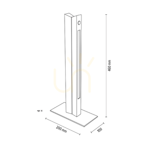 Doppel-Tischlampe, geölte Eiche/mattes Nickel, 2xLED 9,5 W, 20 cm 3 Doppel-Tischlampe, geölte Eiche/mattes Nickel, 2xLED 9,5 W, 20 cm small 3