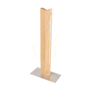 Doppel-Tischlampe, geölte Eiche/mattes Nickel, 2xLED 9,5 W, 20 cm 0 Doppel-Tischlampe, geölte Eiche/mattes Nickel, 2xLED 9,5 W, 20 cm small 0
