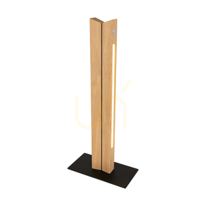 Doppel-Tischlampe, geölte Eiche/Schwarz, 2xLED, 9,5 W, 20 cm 1 Doppel-Tischlampe, geölte Eiche/Schwarz, 2xLED, 9,5 W, 20 cm small 1
