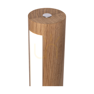 Conor Stehlampe, geölte Eiche/mattes Nickel, 1xLED 32 W, Ø 30 cm small 3