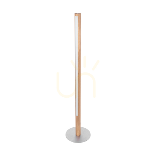 Prüfen Conor Stehlampe, geölte Eiche/mattes Nickel, 1xLED 32 W, Ø 30 cm