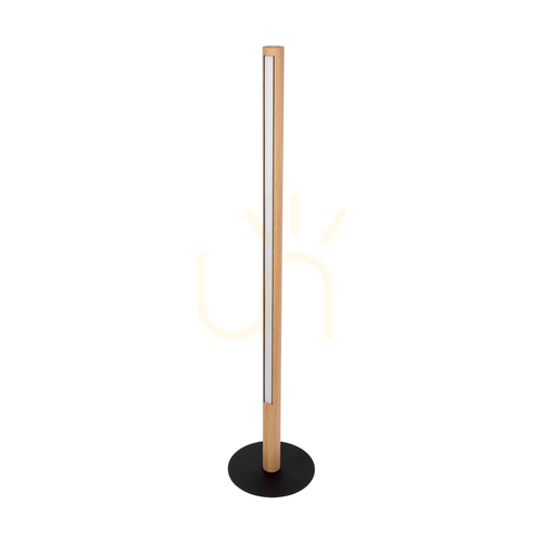 Prüfen Conor Stehlampe, geölte Eiche/Schwarz, 1xLED 32 W, Ø 30 cm
