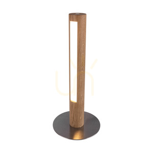 Conor Tischlampe, geölte Eiche/mattes Nickel, 1xLED 9 W, Ø 20 cm 1 Conor Tischlampe, geölte Eiche/mattes Nickel, 1xLED 9 W, Ø 20 cm small 1