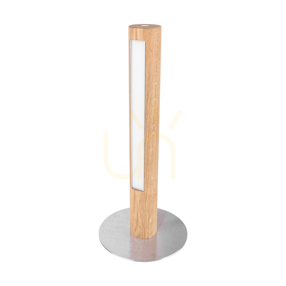 Prüfen Conor Tischlampe, geölte Eiche/mattes Nickel, 1xLED 9 W, Ø 20 cm Conor Tischlampe, geölte Eiche/mattes Nickel, 1xLED 9 W, Ø 20 cm