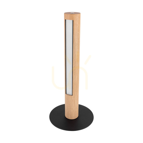 Prüfen Conor Tischlampe, geölte Eiche/Schwarz, 1xLED 9 W, Ø 20 cm