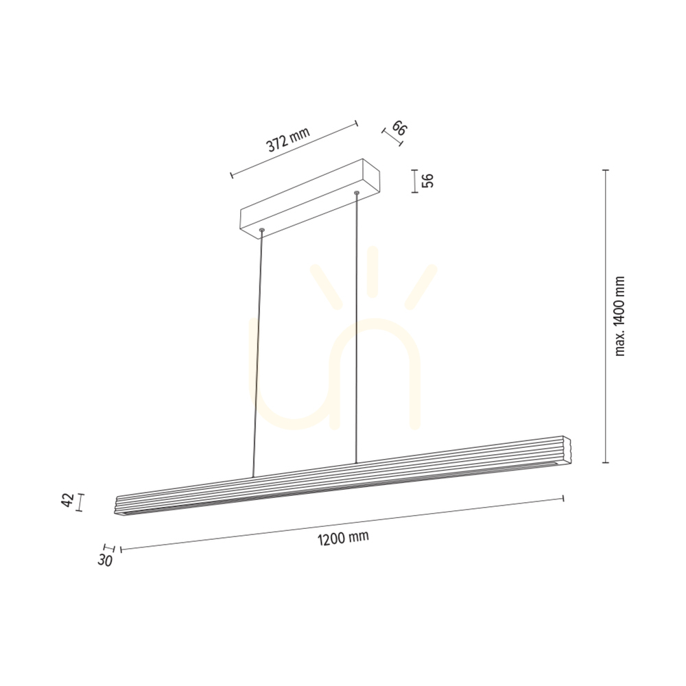 Anzeige Riflet Pendelleuchte, geölte Eiche/mattes Nickel, 3xLED, 28 W, Up&Down, 120 cm Riflet Pendelleuchte, geölte Eiche/mattes Nickel, 3xLED, 28 W, Up&Down, 120 cm