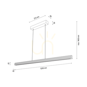 Riflet Pendelleuchte, geölte Eiche/Schwarz, 3xLED, 28 W, Up&Down, 120 cm 3 Riflet Pendelleuchte, geölte Eiche/Schwarz, 3xLED, 28 W, Up&Down, 120 cm small 3