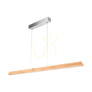 Derott Pendelleuchte, geölte Eiche/mattes Nickel, 3xLED, 42 W, Up&amp;Down, 115 cm small 0