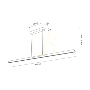 Jonas Pendelleuchte, geölte Eiche/Schwarz, 1xLED 25 W, Up&Down, 160 cm 3 Jonas Pendelleuchte, geölte Eiche/Schwarz, 1xLED 25 W, Up&Down, 160 cm small 3