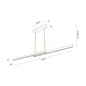 Smal CCT Pendelleuchte aus Eiche mit Ölfinish, 2xLED, 34,3 W, Up&Down, 150 cm 3 Smal CCT Pendelleuchte aus Eiche mit Ölfinish, 2xLED, 34,3 W, Up&Down, 150 cm small 3