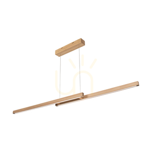 Smal CCT Pendelleuchte aus Eiche mit Ölfinish, 2xLED, 34,3 W, Up&Down, 150 cm 0 Smal CCT Pendelleuchte aus Eiche mit Ölfinish, 2xLED, 34,3 W, Up&Down, 150 cm small 0