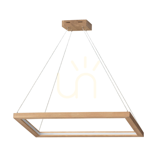 Prüfen Legno Pendelleuchte, geölte Eiche, 1xLED 33 W, Up&amp;Down, 84 cm