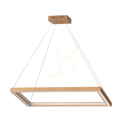 Prüfen Legno Pendelleuchte, geölte Eiche, 2xLED, 68 W, Up&amp;Down, 84 cm