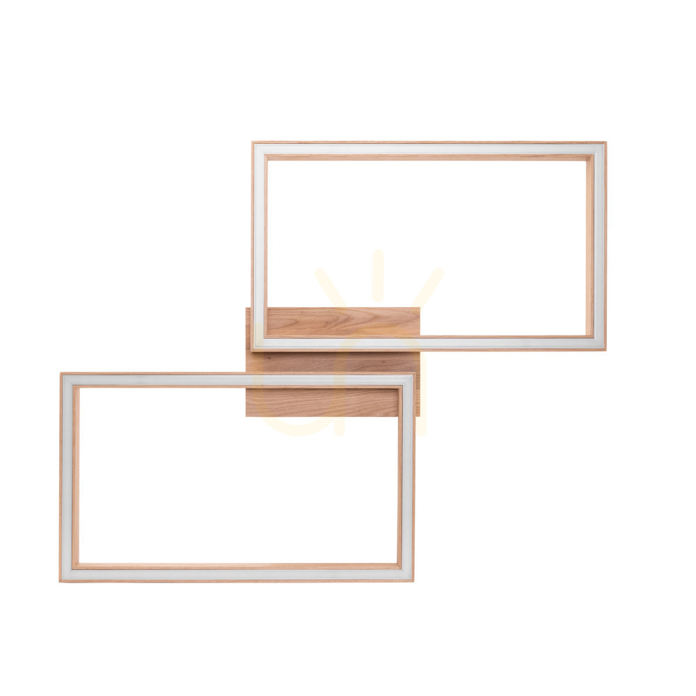 Prüfen Ramme Deckenleuchte / Wandleuchte, geölte Eiche, 2xLED, 48 W, 83 cm Ramme Deckenleuchte / Wandleuchte, geölte Eiche, 2xLED, 48 W, 83 cm
