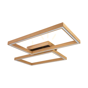 Ramme Deckenleuchte / Wandleuchte, geölte Eiche/Schwarz, 2xLED, 48 W, 83 cm small 2