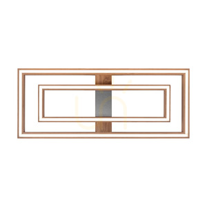 Ramme Deckenleuchte / Wandleuchte, geölte Eiche/mattes Nickel, 2xLED, 55,5 W, 83,7 cm 1 Ramme Deckenleuchte / Wandleuchte, geölte Eiche/mattes Nickel, 2xLED, 55,5 W, 83,7 cm small 1