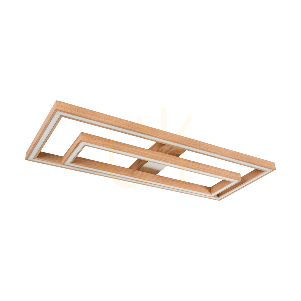 Vorschau Ramme Deckenleuchte / Wandleuchte, geölte Eiche/mattes Nickel, 2xLED, 55,5 W, 83,7 cm Ramme Deckenleuchte / Wandleuchte, geölte Eiche/mattes Nickel, 2xLED, 55,5 W, 83,7 cm
