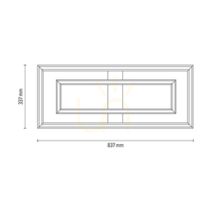 Ramme Deckenleuchte / Wandleuchte, geölte Eiche/mattes Nickel, 2xLED, 55,5 W, 83,7 cm 4 Ramme Deckenleuchte / Wandleuchte, geölte Eiche/mattes Nickel, 2xLED, 55,5 W, 83,7 cm small 4