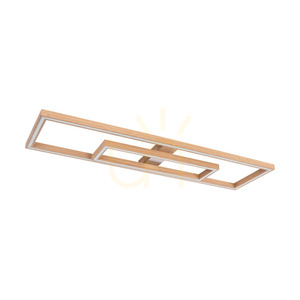 Ramme Deckenleuchte / Wandleuchte, geölte Eiche/mattes Nickel, 2xLED, 67,5 W, 123,7 cm 2 Ramme Deckenleuchte / Wandleuchte, geölte Eiche/mattes Nickel, 2xLED, 67,5 W, 123,7 cm small 2
