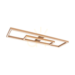 Ramme Deckenleuchte / Wandleuchte, geölte Eiche/mattes Nickel, 2xLED, 67,5 W, 123,7 cm 3 Ramme Deckenleuchte / Wandleuchte, geölte Eiche/mattes Nickel, 2xLED, 67,5 W, 123,7 cm small 3