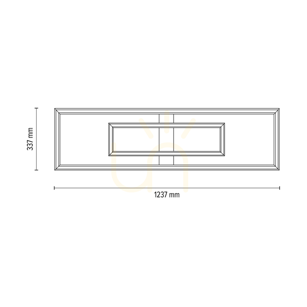 Zeige Ramme Deckenleuchte / Wandleuchte, geölte Eiche/mattes Nickel, 2xLED, 67,5 W, 123,7 cm Ramme Deckenleuchte / Wandleuchte, geölte Eiche/mattes Nickel, 2xLED, 67,5 W, 123,7 cm