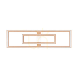 Ramme Deckenleuchte / Wandleuchte, geölte Eiche/mattes Nickel, 2xLED, 67,5 W, 123,7 cm 0 Ramme Deckenleuchte / Wandleuchte, geölte Eiche/mattes Nickel, 2xLED, 67,5 W, 123,7 cm small 0