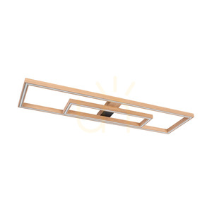 Ramme Deckenleuchte / Wandleuchte, geölte Eiche/Schwarz, 2xLED, 67,5 W, 123,7 cm small 2