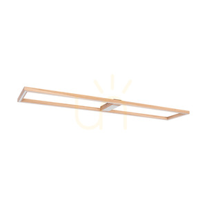 Ramme Deckenleuchte / Wandleuchte, geölte Eiche/mattes Nickel, 1xLED 57 W, 163,7 cm small 2