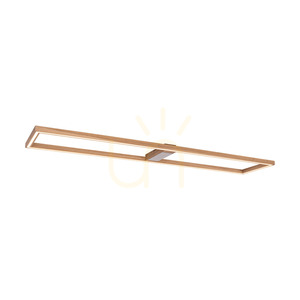 Ramme Deckenleuchte / Wandleuchte, geölte Eiche/mattes Nickel, 1xLED 57 W, 163,7 cm small 3
