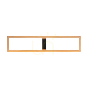 Ramme Deckenleuchte / Wandleuchte, geölte Eiche/Schwarz, 1xLED 57 W, 163,7 cm small 1