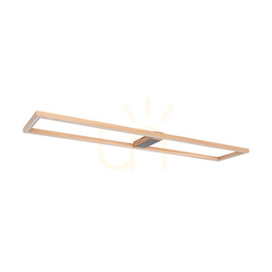 Ramme Deckenleuchte / Wandleuchte, geölte Eiche/Schwarz, 1xLED 57 W, 163,7 cm small 2