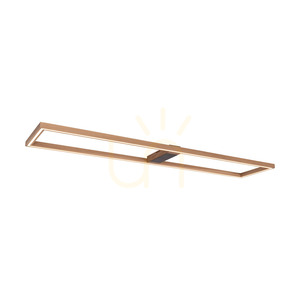 Ramme Deckenleuchte / Wandleuchte, geölte Eiche/Schwarz, 1xLED 57 W, 163,7 cm small 3