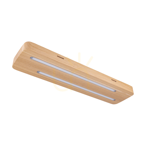 Prüfen Neele Deckenleuchte / Wandleuchte, geölte Eiche, 2xLED, 12 W, 55 cm