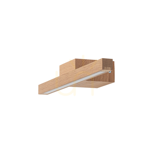 Prüfen Aqua Luce Wandleuchte, geölte Eiche, 1xLED 6 W, 40 cm