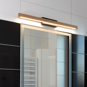 Aqua Luce Wandleuchte, geölte Eiche/Schwarz, 1xLED 12 W, 80 cm small 2