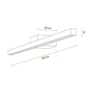 Aqua Luce Wandleuchte, geölte Eiche, 1xLED, 12 W, 80 cm 3 Aqua Luce Wandleuchte, geölte Eiche, 1xLED, 12 W, 80 cm small 3