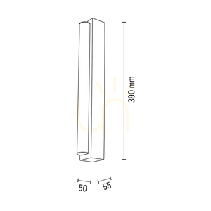 Aqua Luce Wandleuchte, geölte Eiche, 1xLED 6 W, 39 cm small 2