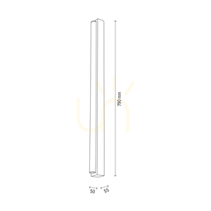 Aqua Luce Wandleuchte, geölte Eiche, 1xLED, 12 W, 79 cm 3 Aqua Luce Wandleuchte, geölte Eiche, 1xLED, 12 W, 79 cm small 3