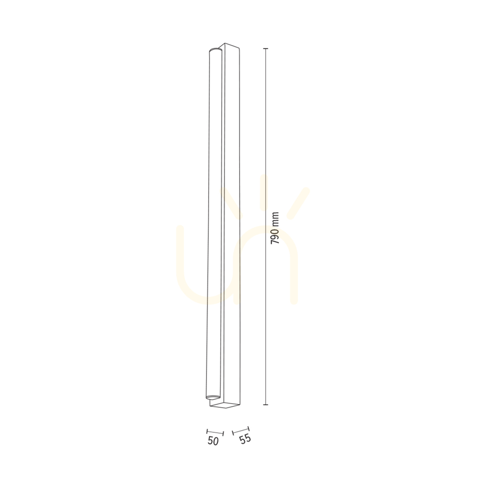 Anzeige Aqua Luce Wandleuchte, geölte Eiche, 1xLED, 12 W, 79 cm Aqua Luce Wandleuchte, geölte Eiche, 1xLED, 12 W, 79 cm