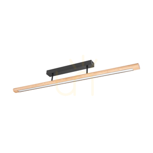 Razmus Deckenleuchte, geölte Eiche/Schwarz, 1xLED 28 W, 98 cm 0 Razmus Deckenleuchte, geölte Eiche/Schwarz, 1xLED 28 W, 98 cm small 0