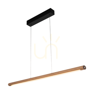Razmus Pendelleuchte, geölte Eiche/Schwarz, 1xLED 28 W, Up&amp;Down, 98 cm small 1