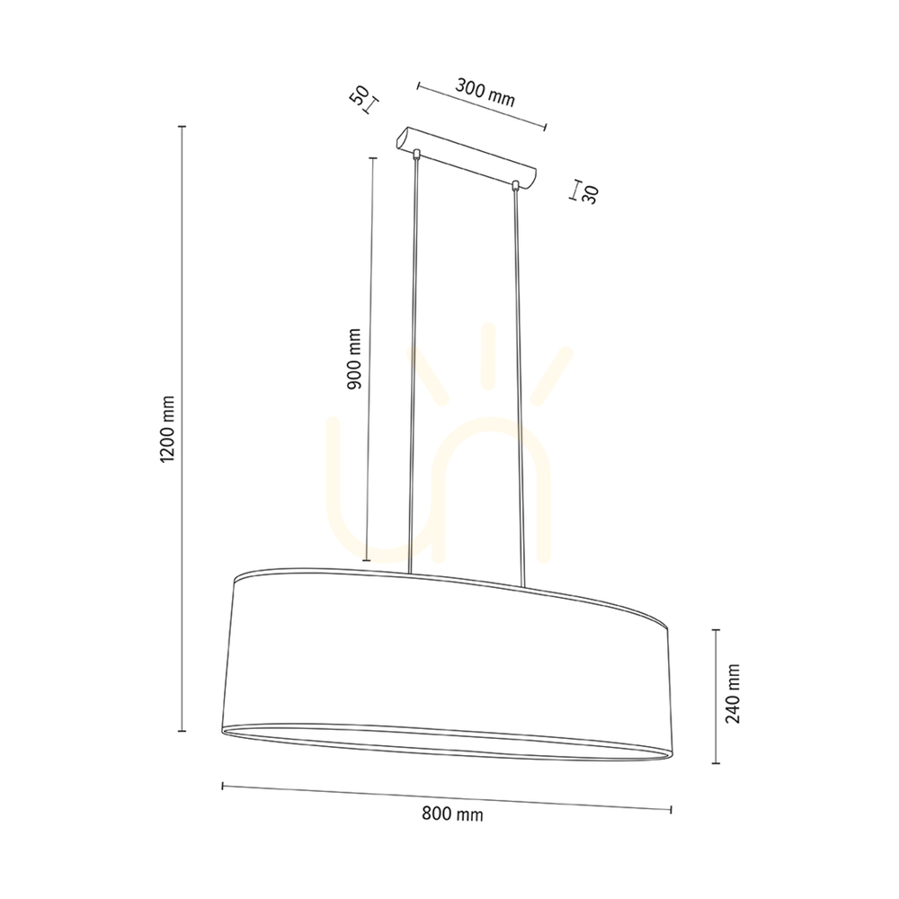 Anzeige Mercedes-Pendelleuchte, geölte Eiche, weißer Schirm, 2xE27, 80 cm Mercedes-Pendelleuchte, geölte Eiche, weißer Schirm, 2xE27, 80 cm