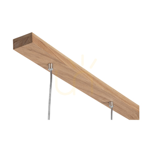 Mercedes-Pendelleuchte, geölte Eiche, weißer Schirm, 3xE27, 100 cm 3 Mercedes-Pendelleuchte, geölte Eiche, weißer Schirm, 3xE27, 100 cm small 3