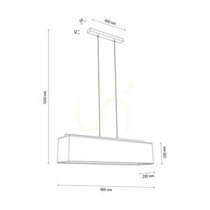 Hakon Pendelleuchte, geölte Eiche, beiger Schirm, 4xE27, 90 cm 1 Hakon Pendelleuchte, geölte Eiche, beiger Schirm, 4xE27, 90 cm small 1