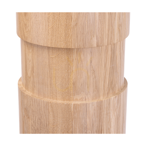 Prüfen Brinova Palo Stehlampe, geölte Eiche, schwarze Details, beiger Schirm, 1×E27, Ø58 cm