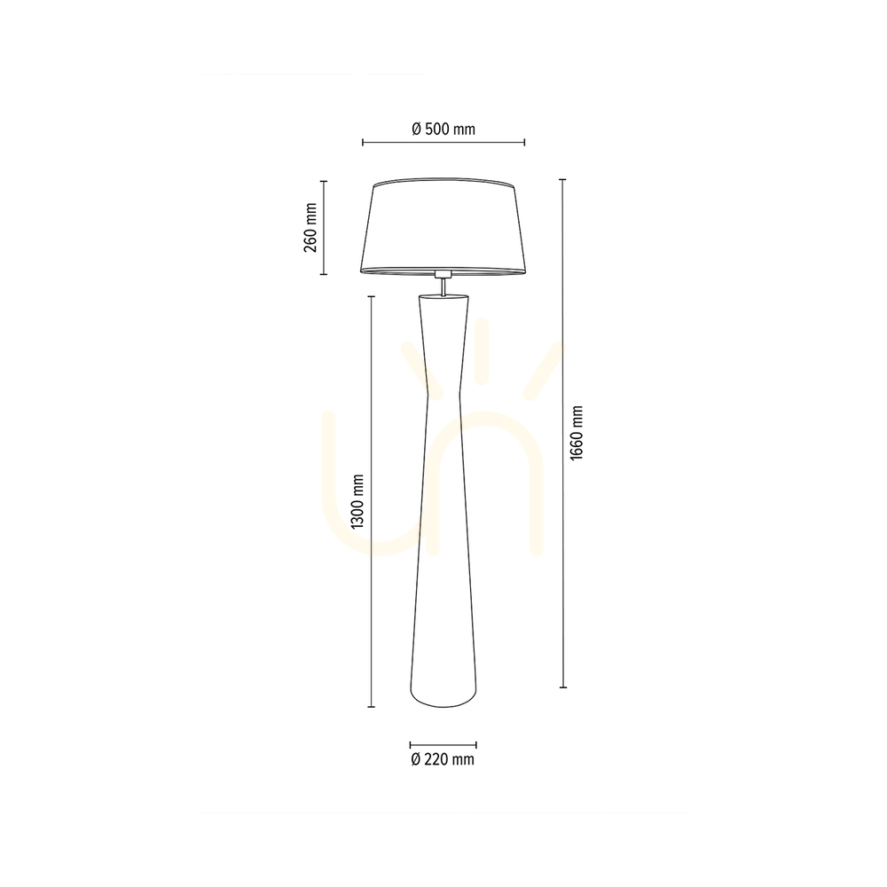 Vorschau Azalea Stehlampe, geölte Eiche/mattes Nickel, weißer Lampenschirm, 1xE27, Ø 50 cm Azalea Stehlampe, geölte Eiche/mattes Nickel, weißer Lampenschirm, 1xE27, Ø 50 cm